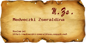 Medveczki Zseraldina névjegykártya